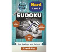 Large Print Sudoku for Seniors & Adults - Hard Level 1: Sudoku Puzzles to Help Calm your Mind | Brain Exercises | 6x9 Inches, 110 Pages | 50+ puzzles ... | Travel Size | Gifts for Travel and holidays