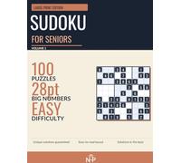Large Print Sudoku for Seniors - Volume 1: 100 Easy Puzzles with Solutions | Big Number Sudoku Puzzle Book for Seniors & Adults with 28pt Print
