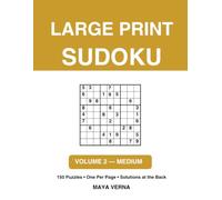 Large Print Sudoku for Seniors: Volume Two - Medium