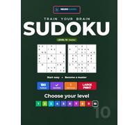 Large Print Sudoku Level 10: Master: 180 Master Sudoku Puzzles with Solutions for Adults & Seniors | Large Print Hardest Logic Puzzle Book & Brain Games Gift