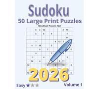 Large Print Sudoku Puzzle Book for Adults: 50 Easy Puzzles with Solutions on the Next Page | Mindfuel Volume 1: Relax, Challenge Your Mind, and Enjoy ... Grids, Clear Numbers, and Convenient Answers