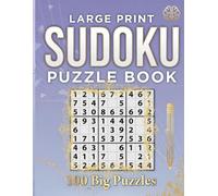 Large Print Sudoku Puzzles for Seniors: Big Clear Grids, One Puzzle Per Page - Calm Mind-Sharpening Activity Book with Full Solutions
