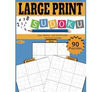 LARGE PRINT Sudoku VOL 2: Easy to Read Large Print | 8.5x11 inches, 105 pages | Easy, Medium, & Hard Puzzles ... Gift for Vacations, Holidays, and Free Time