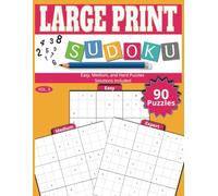 LARGE PRINT Sudoku VOL 3: Easy to Read Large Print | 8.5x11 inches, 105 pages | Easy, Medium, & Hard Puzzles ... Gift for Vacations, Holidays, and Free Time