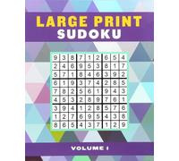 Large Print Sudoku Volume 1 (Tascabile) Large Print Puzzle Books
