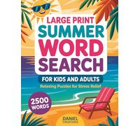 Large Print Summer Word Search Book for Adults & Kids: Relaxing Puzzles for Stress Relief