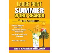 Large Print Summer Word Search for Seniors: Easy-to-Read Puzzles Featuring Summer, Beaches, Vacation, Coastal Fun | Relaxing Brain Games | 8.5 x 11 Inches, 112 Pages | Solutions Included