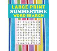Large Print Summertime Word Search (Tascabile) Large Print Puzzle Books