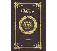 Large Print - The Odyssey - Grand Type Collector's Edition - Matte Hardcover with Dust Jacket
