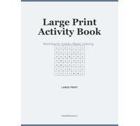 Large Print Variety Activity Book for Seniors: Word Search, Sudoku, Mazes, Coloring, Trivia & Memory Prompts - Extra Large Print with Answers