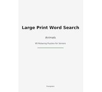 Large Print Word Search: 80 Relaxing puzzles for seniors