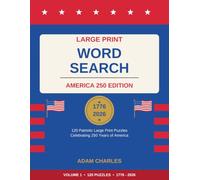 : Large Print Word Search: America 250 Edition