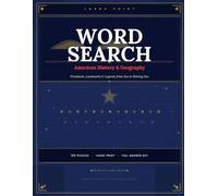 Large Print Word Search: American History & Geography