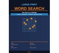 Large Print Word Search Book for Adults: 120 Challenging Puzzles with Solutions - Big Bold Letters for Easy Reading