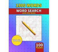 Large Print Word Search Book for Adults: 1800 Words - 100 Puzzles - Varied Themes - Perfect for Adults, Seniors & Teens - Vol 62