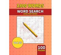 Large Print Word Search Book for Adults: 1800 Words - 100 Puzzles - Varied Themes - Perfect for Adults, Seniors & Teens - Vol 56