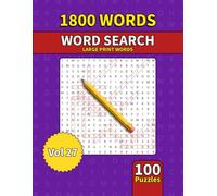 Large Print Word Search Book for Adults: 1800 Words - 100 Puzzles - Varied Themes - Perfect for Adults, Seniors & Teens - Vol 27