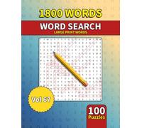 Large Print Word Search Book for Adults: 1800 Words - 100 Puzzles - Varied Themes - Perfect for Adults, Seniors & Teens - Vol 67