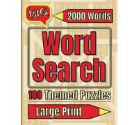 Large Print Word Search Book for Adults: 2000 Words, 100 Themed Puzzles, 20 Words per Word Find Game. Big Print and Medium Difficulty.