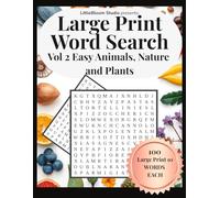 Large Print Word Search: Easy Animals, Nature and Plants