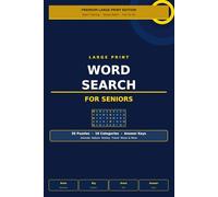 Large Print Word Search For Seniors: 50 Fun Brain Boosting Puzzles With Big Letters - Animals, Nature, Travel, Music & More | Volume 1
