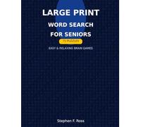 Large Print Word Search for Seniors: 75 Easy Puzzles | Big Letters | Relaxing Brain Games