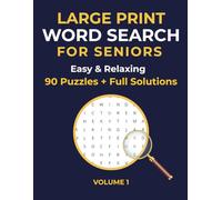 Large Print Word Search for Seniors: Easy & Relaxing Brain Games with 90 Word Search Puzzles