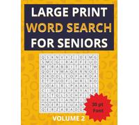 Large Print Word Search For Seniors: Giant Print Puzzles for Seniors Wanting Comfort, Clarity, and Confidence | 50 Puzzles | 30 pt Text | Solutions included