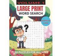 Large Print Word Search for Seniors - Relaxing Brain Games to Boost Memory, Focus & Mental Fitness: Jumbo Print Word Search Puzzles for Memory, Focus, and Fun - Perfect for Seniors and Older Adults