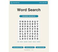Large Print Word Search for Seniors with Dementia - Seaside Holidays: Gentle, Extra-Large 40-Point Puzzles for Memory Care | Easy Across-and-Down ... Together (Word Search for Seniors, Book 3)