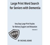 Large Print Word Search for Seniors with Dementia: Very Easy Large Print Puzzles for Memory Support and Relaxation