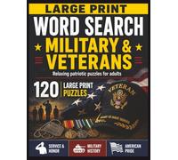 Large Print Word Search: Military & Veterans