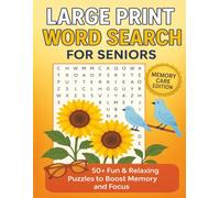 Large Print Word Search Puzzle Book for Seniors: Memory Care Activities for Seniors with Dementia