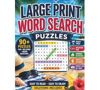 Large Print Word Search Puzzles: 150 Fun and Relaxing Brain Games with Complete Solutions for Adults and Seniors