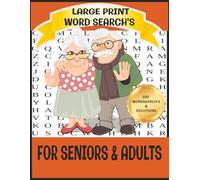LARGE PRINT WORD SEARCH'S: 100 8.5x11in relaxing word searches with a shiny, glossy finish that keeps your brain engaged without overwhelming you! The perfect gift for you Loved One's