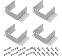 Large Railing Post Brackets/Fence Post Anchor Fence Post Mounting Bracket | Stainless Steel Post Base for Wooden Posts Mailboxes Deck Post Fence Post(50x50x60mm/2x2x2.4in)