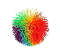 Large Rainbow Monkey Pull String Ball Silicone Bouncing Plush Ball Colorful Rubber Silk Ball Rubber Band Ball Zekai