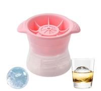 Large Round Ice Ball Mold Easy Release Whiskey Cocktail Ice Sphere Maker