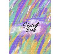 Large Sketch Book: Soft Pastel Stroke Abstract Texture: Ink Sketchbook Smooth White Paper 8.5" X 11" - 120 Pages Blank Paper Art Pads for Drawing (Premium Artistic Cover Vol. 17)