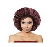 Large Sleeping Cap with Wide Soft Elastic Band Night Sleeping Hat for Women's Hair Care, Thickened Wide Brim Extra Large Nightcap Bandana Hat Beauty H