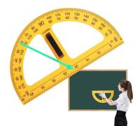 Large Teacher Protractor, Big Digital Math Teaching Tool, Multifunctional Design, Precision Geometry Compass, for Engineers, Classrooms, Dry Erase Boards