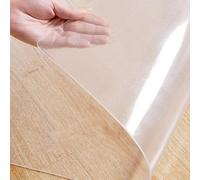 Large Transparent PVC Desk Mat for Office Chair 120x150cm Floor Protector rug Custom Size Cushion for Wood Tile And Hard Floors 1.5mm Thickness