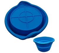 Large Tray - Food Grade Silicone Mold, Round Sphere Ice Maker, Easy Release Flexible Tray, Stackable With Lid Storage, Perfect For Whiskey Cocktail Drinks | For Camping Fishing Beach Trip