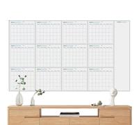 Large Wall Calendar - Monthly Calendar Whiteboard | Large Reusable Wall Planner | Giant Erasable Wall Calendar Blank Undated Yearly Calendar for Organizing & Planning Goal & Task Organizer