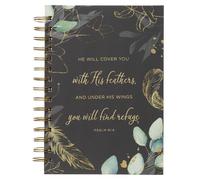 Large Wire Journal He Will Cover You Psalm 91:4 (Copertina rigida)