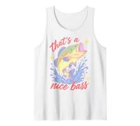 Largemouth Bass Fishing Funny That's A Nice Bass Pun Canotta