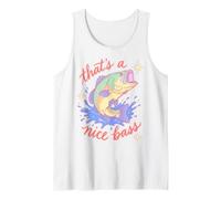 Largemouth Bass Fishing Funny That's A Nice Bass Pun Canotta