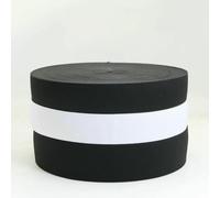 Larghezza 15 mm-60 mm Bianco Nero Elastico Largo Nastro Piatto Spandex Cintura Rifinitura Nastro da Cucire Vestiti Flessibile Materiale da Cucire per Gonna Corta-Nero-50 mm-1 M