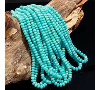 LARIMAR QUARZO PIETRA PREZIOSA LISCIA 6,5 MM PERLINE 10" 1 FILO