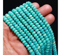 LARIMAR QUARZO PIETRA PREZIOSA LISCIA FORMA RUOTA 6,5 MM PERLINE 16" 1 FILO
